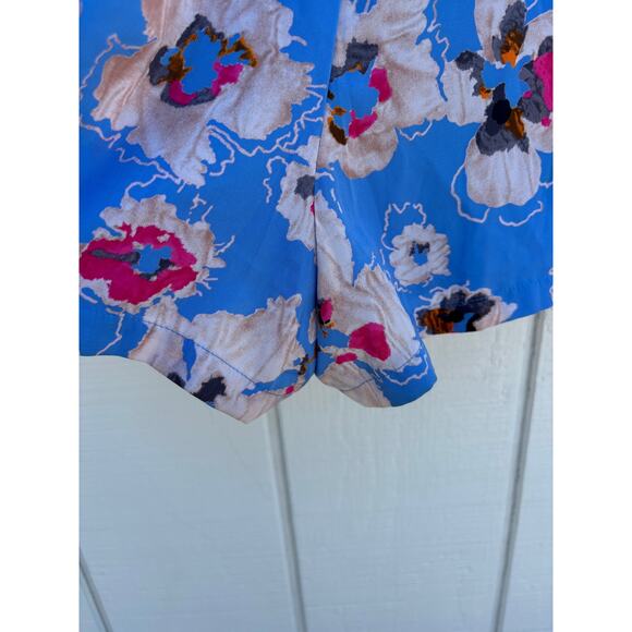 ASTR the Label Romper,‎ Open Back, Blue Floral, Tie Back, Size S - Picture 4 of 6